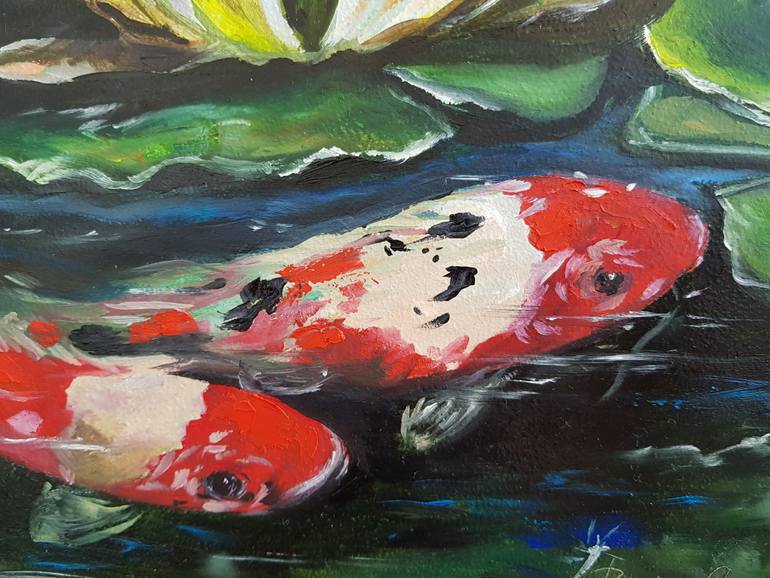 Original Art Deco Animal Painting by Rada Gor