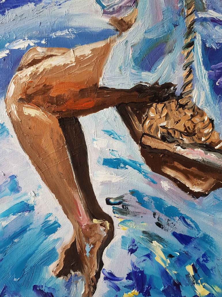 Original Abstract Expressionism Women Painting by Rada Gor