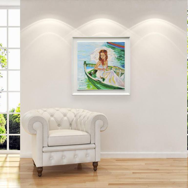 Original Art Deco Women Painting by Rada Gor