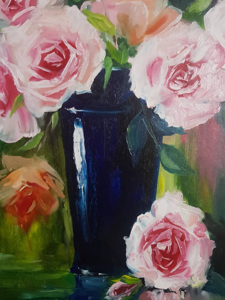 Original Floral Painting by Rada Gor