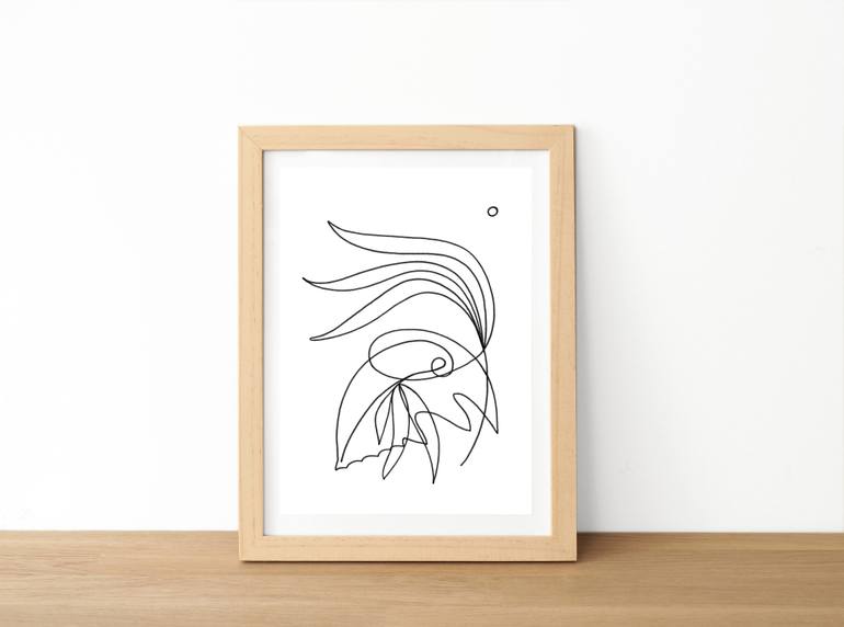 Original Art Deco Abstract Drawing by Camille Charnay