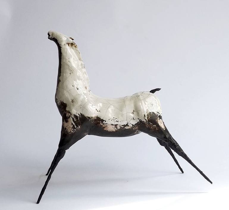 Original Figurative Horse Sculpture by Simona Barreca