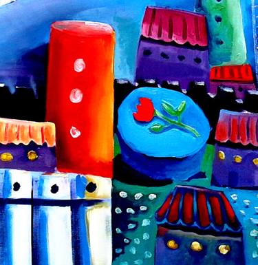 Original Abstract Painting by Leo Barkarola