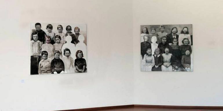 Original Expressionism Kids Painting by Giorgio Pignotti