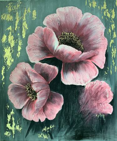 Print of Modern Floral Paintings by Elena Zhiltsova