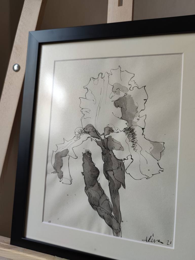 Original Fine Art Floral Drawing by Alena Varol