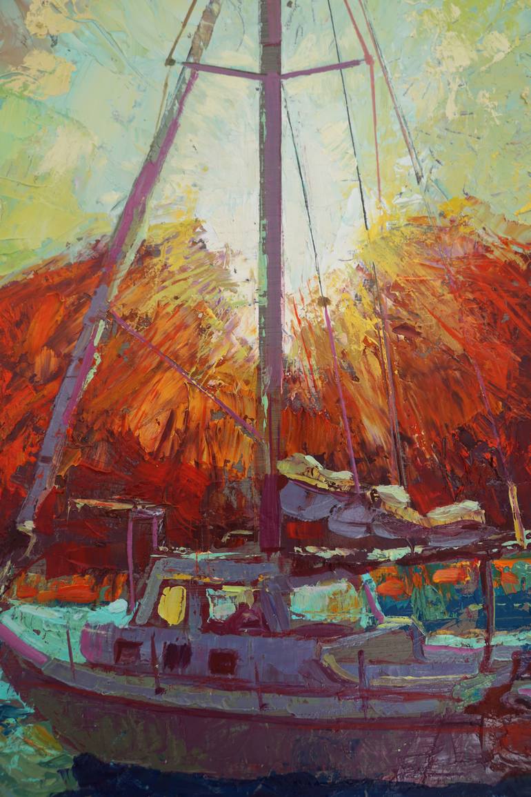 Original Fauvism Landscape Painting by Luis Rincon