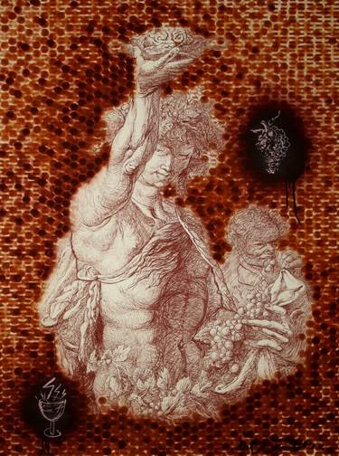 Print of Fine Art Classical mythology Drawings by Valeriy Gubenin