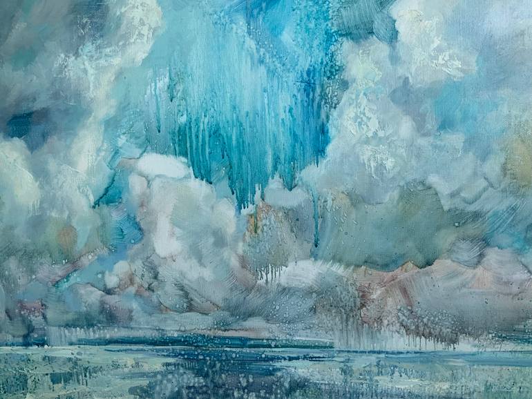 Original Abstract Expressionism Landscape Painting by Tatiana Timofeeva