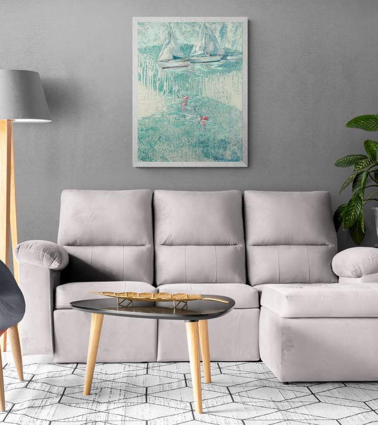 Original Modernism Seascape Painting by Tatiana Timofeeva