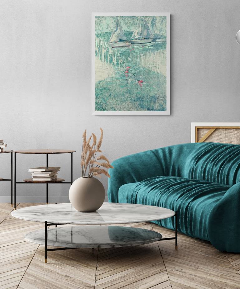 Original Modernism Seascape Painting by Tatiana Timofeeva