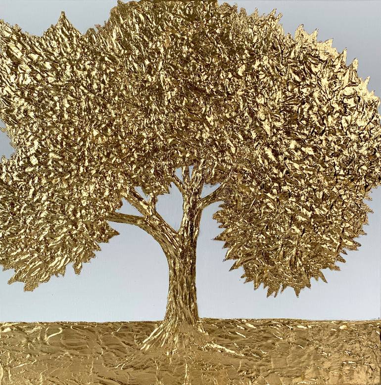 Money tree Painting by Ilona Chernik | Saatchi Art Puerto Rico