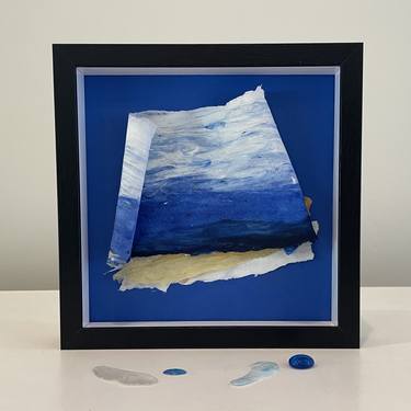 Original Abstract Expressionism Seascape Sculpture by Meg Black