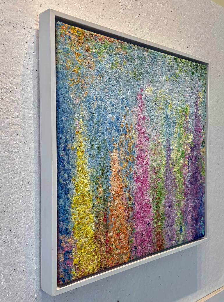 Original Art Nouveau Garden Painting by Meg Black