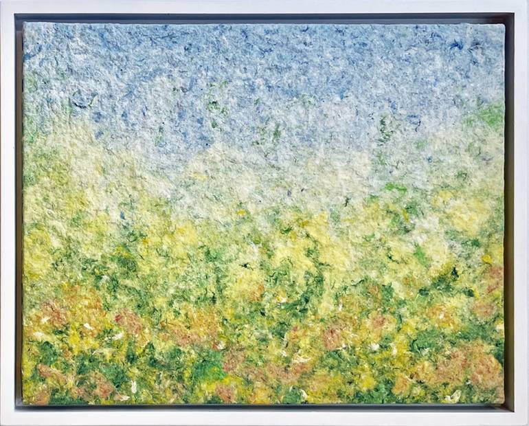 Original Impressionism Garden Painting by Meg Black