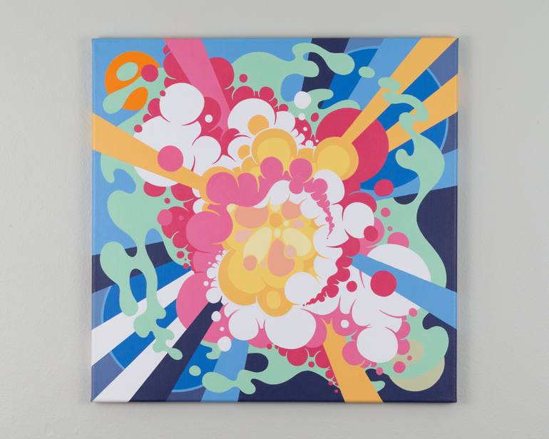 Original Abstract Expressionism Abstract Painting by Aaron Rigdon