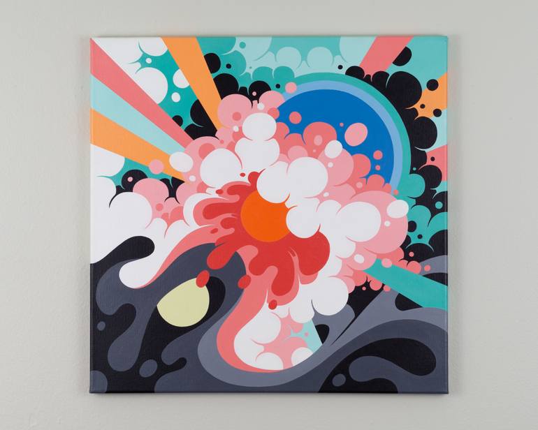 Original Abstract Expressionism Abstract Painting by Aaron Rigdon