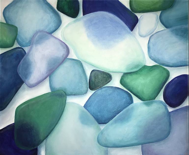 Original Beach Glass - Ocean Blue