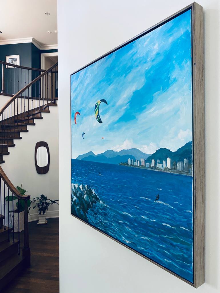 Original Modernism Seascape Painting by Tammy Flynn Seybold