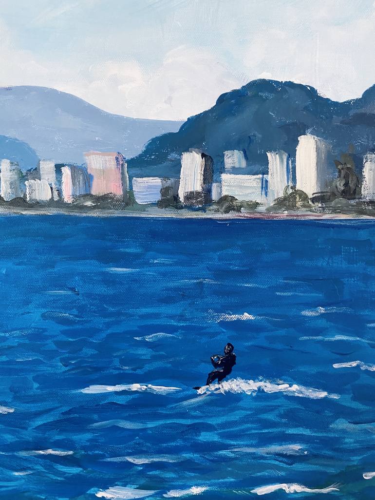 Original Modernism Seascape Painting by Tammy Flynn Seybold