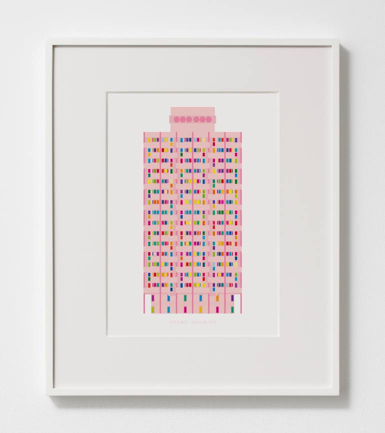 Original Illustration Architecture Mixed Media by Pawel Kasper Wysocki