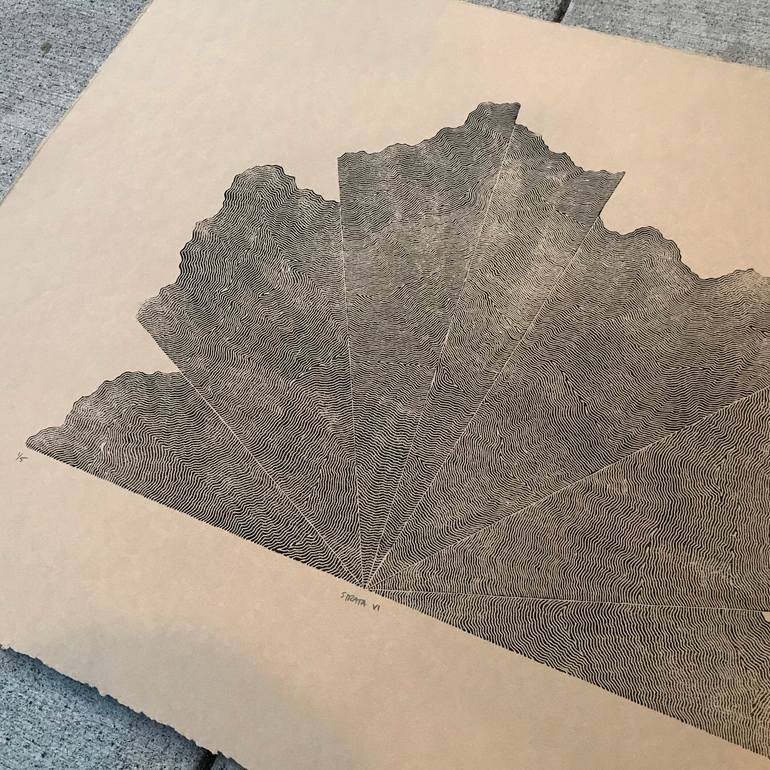 Original Abstract Expressionism Abstract Printmaking by Hannah Theiss
