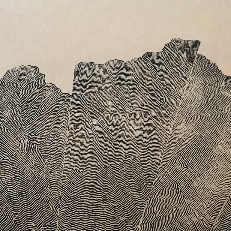 Original Abstract Expressionism Abstract Printmaking by Hannah Theiss