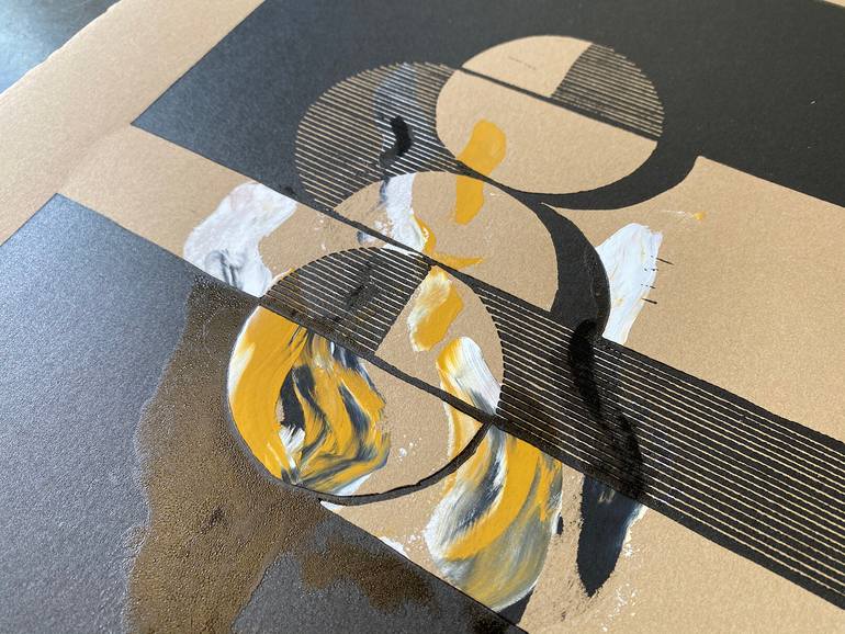 Original Abstract Expressionism Abstract Printmaking by Hannah Theiss