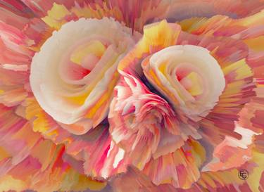 Print of Floral Mixed Media by Elena Gantchikova