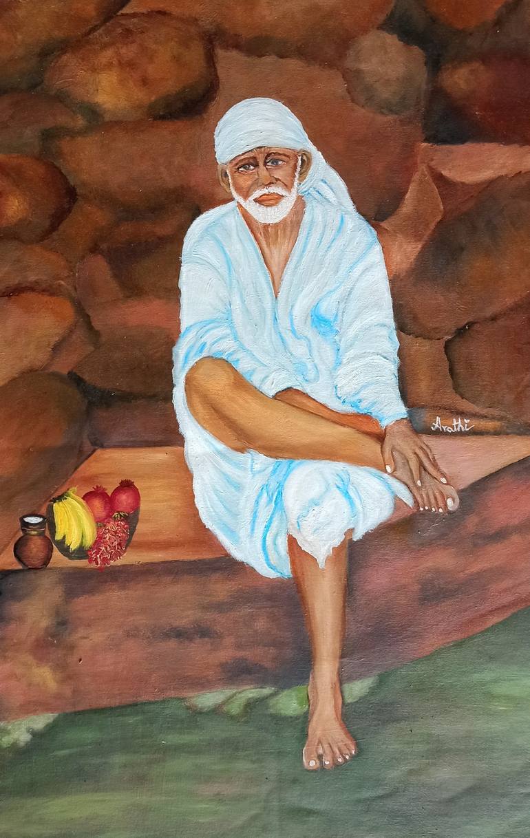 Om Sai Ram Painting by Arathi Gowda | Saatchi Art