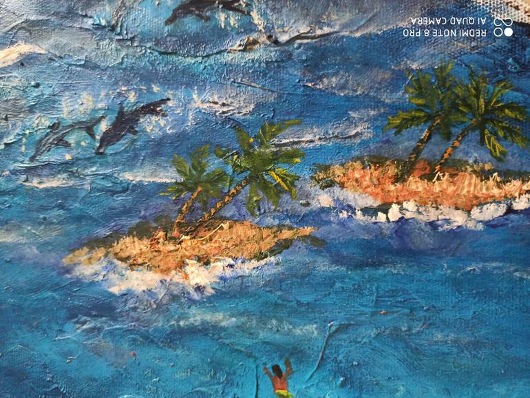Original Abstract Expressionism Abstract Painting by Arathi Gowda