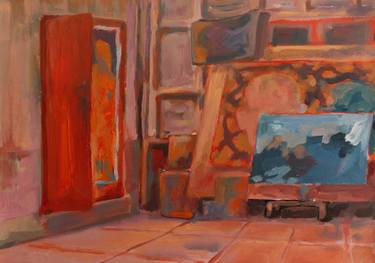 Print of Expressionism Interiors Paintings by Sittiphon Lochaisong