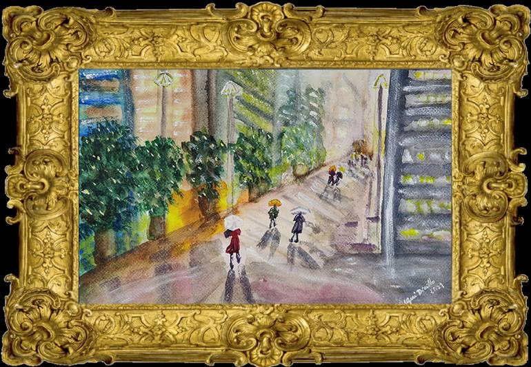 Original Impressionism Places Painting by Gerardina Dicillo