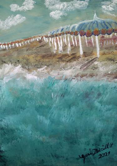 Original Impressionism Beach Paintings by Gerardina Dicillo