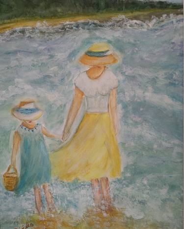 Original Impressionism Family Paintings by Gerardina Dicillo