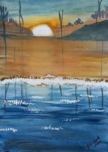 Original Beach Paintings by Gerardina Dicillo