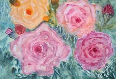 Original Impressionism Floral Paintings by Gerardina Dicillo