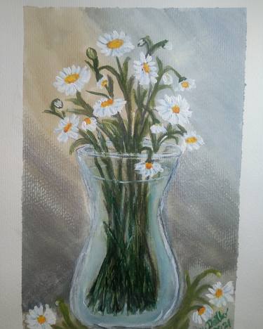 Original Floral Paintings by Gerardina Dicillo
