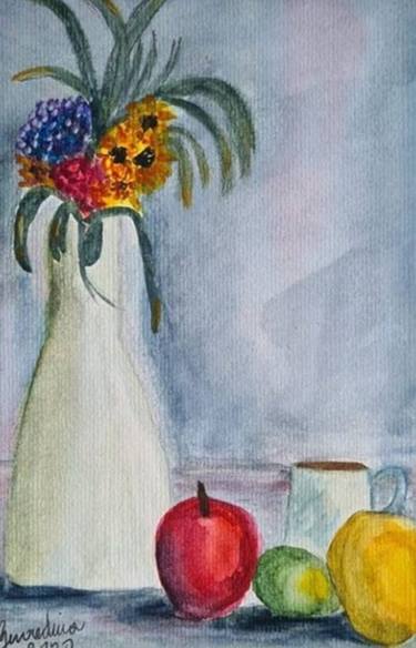 Original Impressionism Still Life Paintings by Gerardina Dicillo