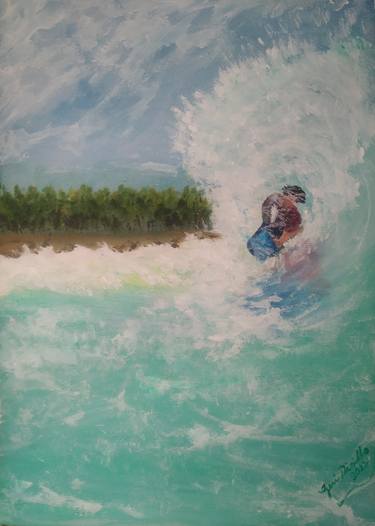 Original Impressionism Beach Paintings by Gerardina Dicillo
