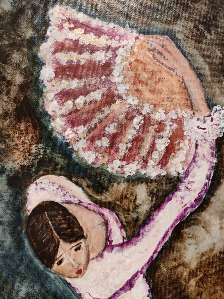Original Impressionism Women Painting by Gerardina Dicillo