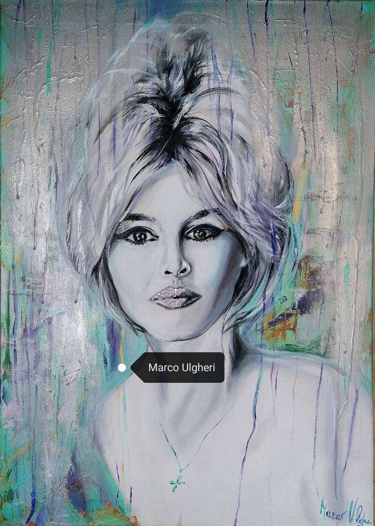 Brigitte Bardot Painting by Marco Tarsem | Saatchi Art