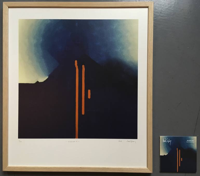 Original Abstract Printmaking by Jonas Howden Sjovaag