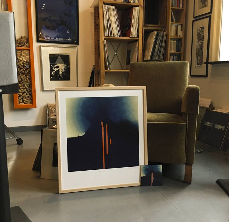 Original Abstract Printmaking by Jonas Howden Sjovaag