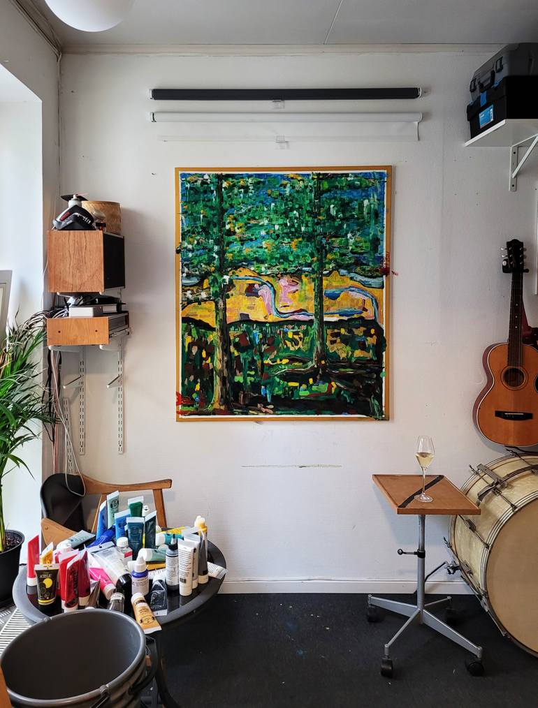 Original Abstract Nature Painting by Jonas Howden Sjovaag