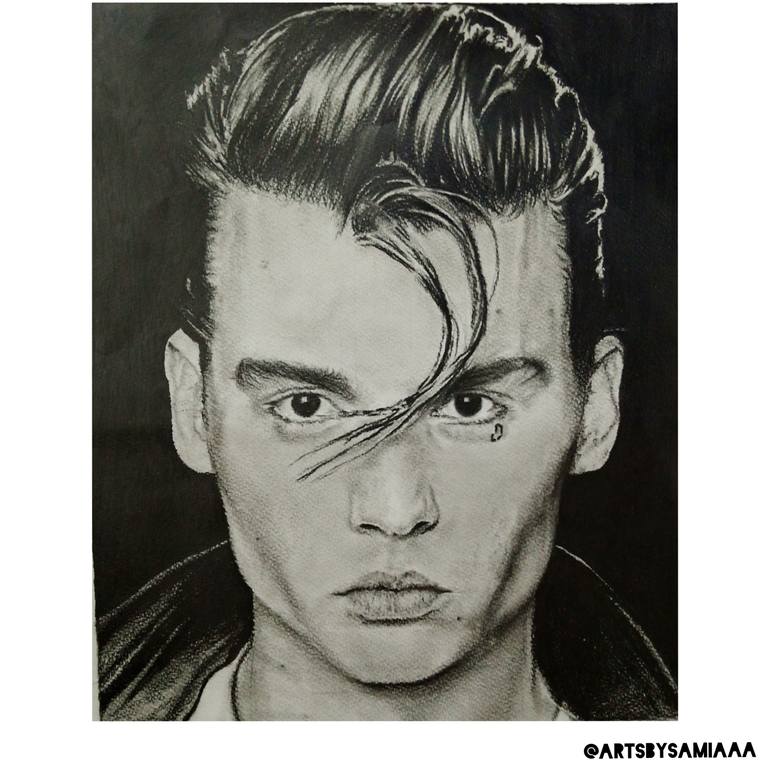 Johnny Depp Drawing by Samia Iftikhar | Saatchi Art