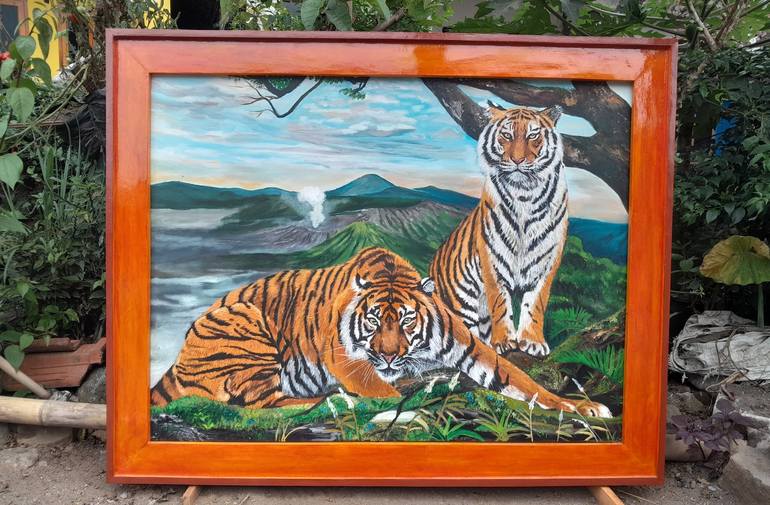 Original Realism Animal Painting by Asep Maulana