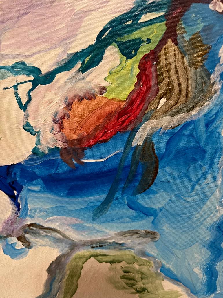 Original Abstract Expressionism Abstract Painting by Julia Chi   Zhao 