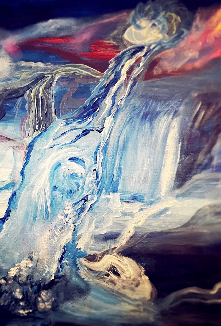 Original Abstract Expressionism Abstract Painting by Julia Chi   Zhao 