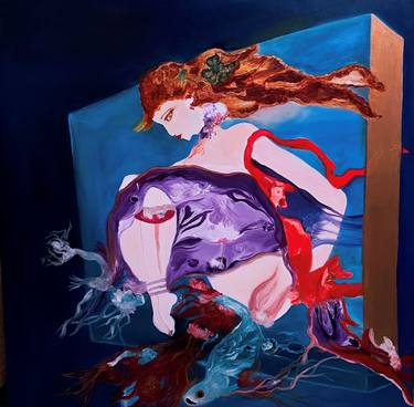 Original Abstract Fantasy Paintings by Julia chi Zhao